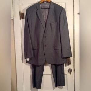 Caravelli Superior 150’s 2 Piece Gray  Suit Mens 48L 43W Big & Tall NWT new